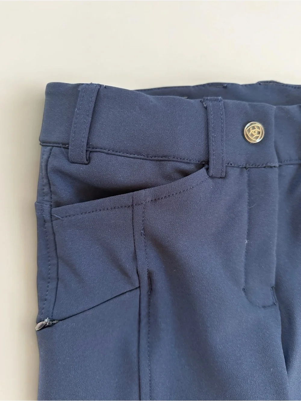 ARIAT EUC/LN Navy Blue Pro Series Youth Riding Breeches w/ Knee Grip